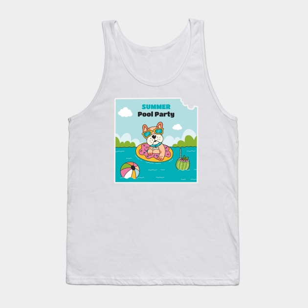 Party Pet Beach Swiming Tank Top by kiwodesign